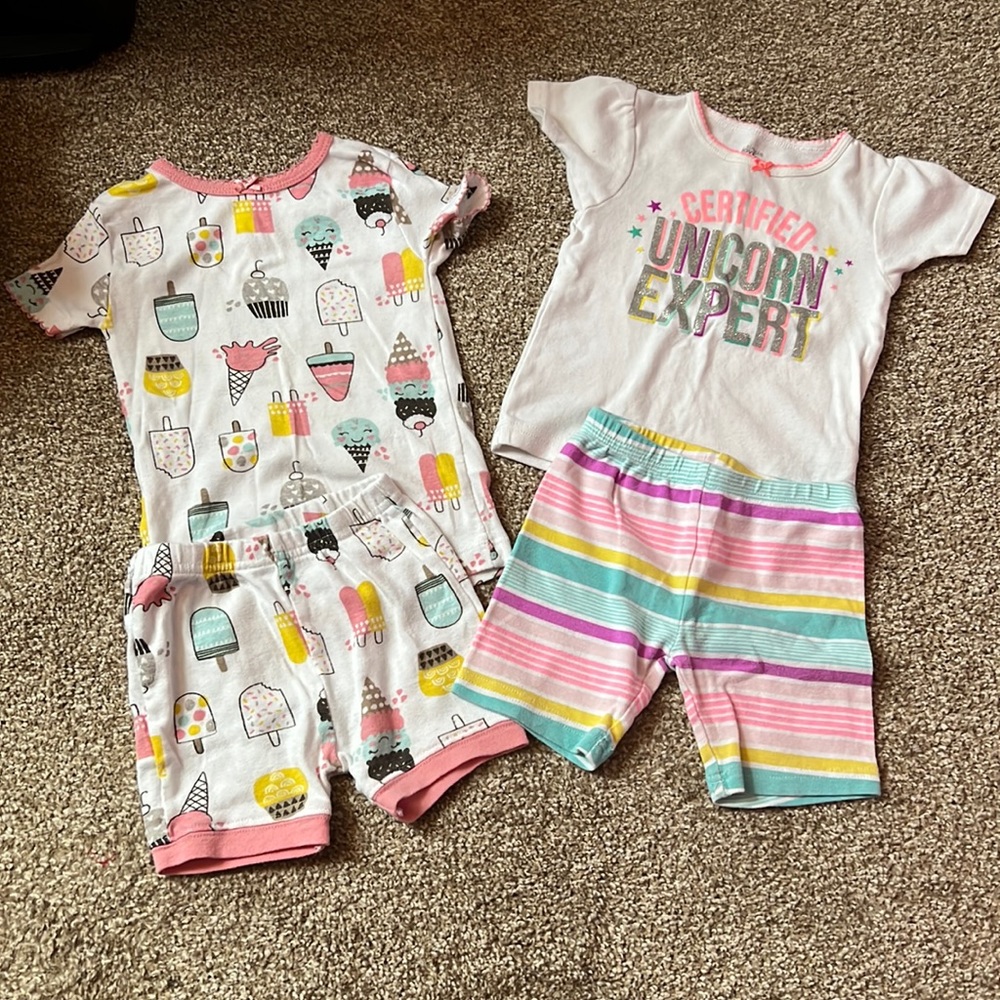 Girls shorts pj lot size 18 months